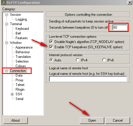 Prevent SSH Timing out